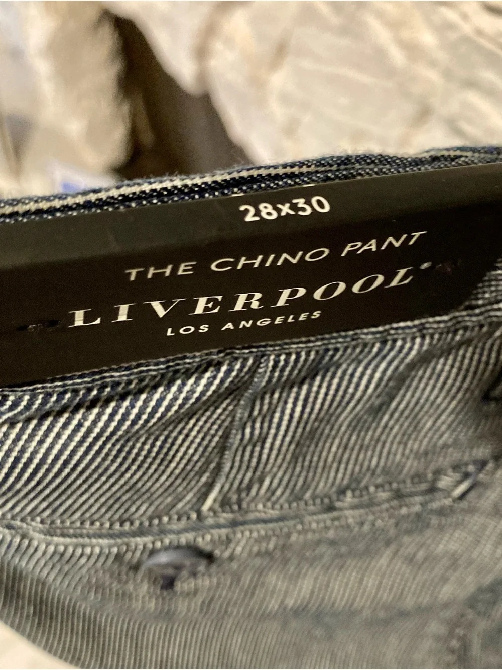NWT Liverpool Los Angeles striped chino pants